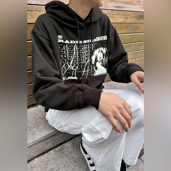 Brandy Melville regular Christy radio silence hoodie - Picture 1 of 4
